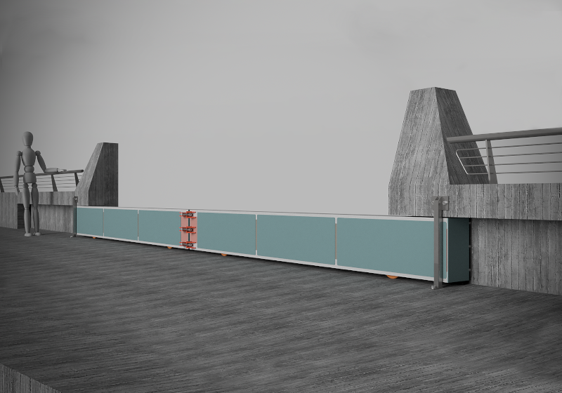 Flood defence barrier

